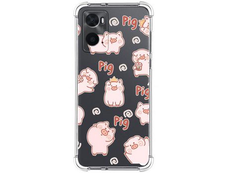 Funda para Oppo A76 / A96 TUMUNDOSMARTPHONE Dibujos Antigolpes Cerdos Multicolor