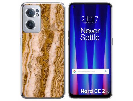Funda para Oneplus Nord CE 2 5G TUMUNDOSMARTPHONE Dibujos Mármol 10 Multicolor