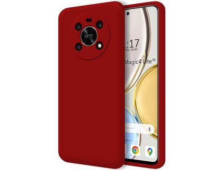 Funda para Huawei Honor Magic 4 Lite TUMUNDOSMARTPHONE Silicona Líquida Rojo