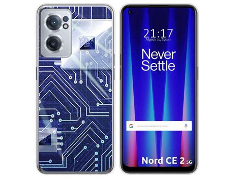 Funda para Oneplus Nord CE 2 5G TUMUNDOSMARTPHONE Dibujos Circuito Multicolor