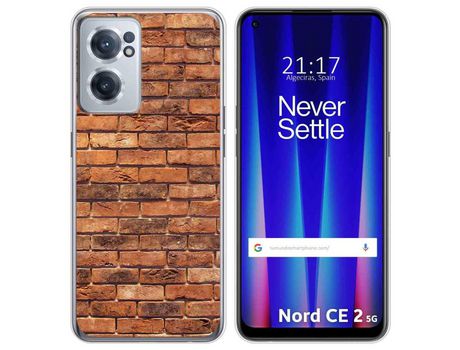 Funda para Oneplus Nord CE 2 5G TUMUNDOSMARTPHONE Dibujos Ladrillo 04 Multicolor