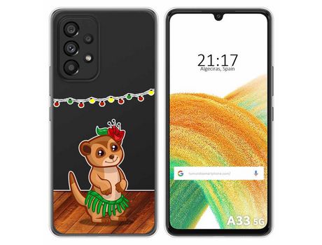 Funda para Samsung Galaxy A33 5G TUMUNDOSMARTPHONE Dibujos Transparente Suricata Multicolor