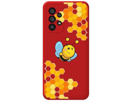 Funda para Samsung Galaxy A33 5G TUMUNDOSMARTPHONE Silicona Líquida Dibujos Abeja Rojo