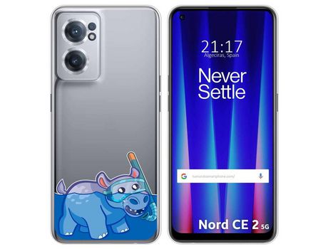 Funda para Oneplus Nord CE 2 5G TUMUNDOSMARTPHONE Dibujos Transparente Hipo Multicolor