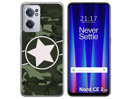 Funda para Oneplus Nord CE 2 5G TUMUNDOSMARTPHONE Dibujos Camuflaje 01 Multicolor
