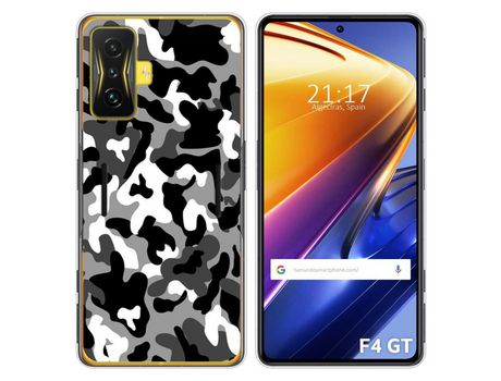 Funda para Xiaomi Poco F4 GT 5G TUMUNDOSMARTPHONE Dibujos Snow Camuflaje Multicolor
