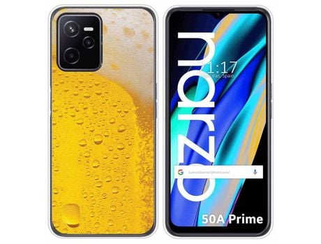 Funda para Realme Narzo 50A Prime TUMUNDOSMARTPHONE Dibujos Cerveza Multicolor