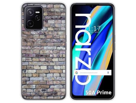Funda para Realme Narzo 50A Prime TUMUNDOSMARTPHONE Dibujos Ladrillo 02 Multicolor