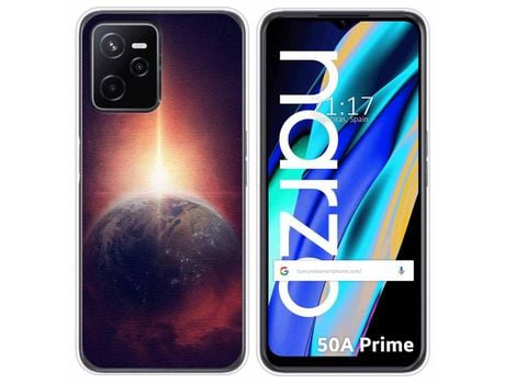 Funda para Realme Narzo 50A Prime TUMUNDOSMARTPHONE Dibujos Tierra Multicolor