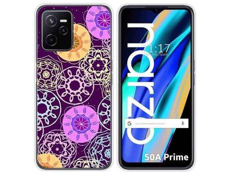 Funda para Realme Narzo 50A Prime TUMUNDOSMARTPHONE Dibujos Radial Multicolor
