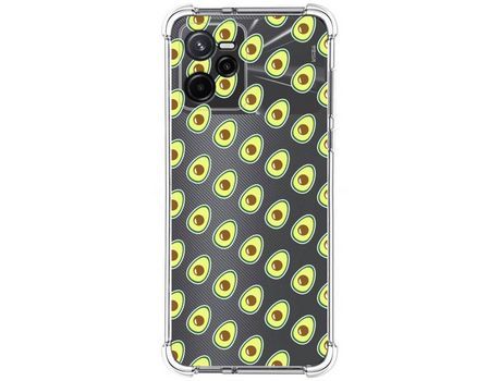 Funda para Realme Narzo 50A Prime TUMUNDOSMARTPHONE Dibujos Antigolpes Aguacate Multicolor