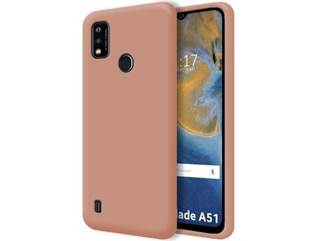 Funda para ZTE Blade A51 TUMUNDOSMARTPHONE Silicona Líquida Rosa