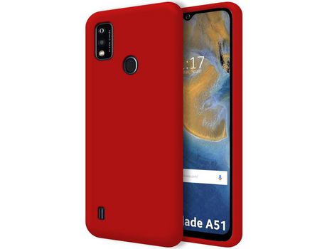 Funda para ZTE Blade A51 TUMUNDOSMARTPHONE Silicona Líquida Rojo