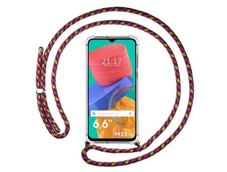 Funda para Samsung Galaxy M33 5G TUMUNDOSMARTPHONE Colgante Rosa
