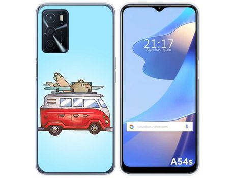 Funda para Oppo A54s TUMUNDOSMARTPHONE Dibujos Furgoneta Multicolor