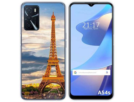 Funda para Oppo A54s TUMUNDOSMARTPHONE Dibujos Paris Multicolor