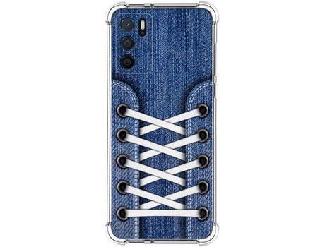 Funda para Oppo A54s TUMUNDOSMARTPHONE Dibujos Antigolpes Zapatillas 01 Multicolor
