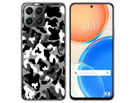 Funda para Huawei Honor X8 TUMUNDOSMARTPHONE Dibujos Snow Camuflaje Multicolor