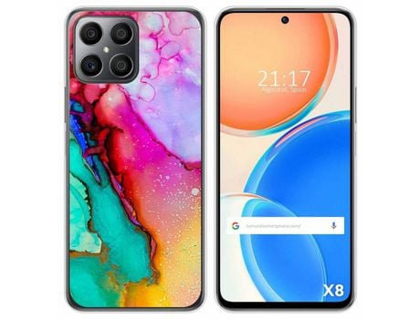 Funda para Huawei Honor X8 TUMUNDOSMARTPHONE Dibujos Mármol 15 Multicolor