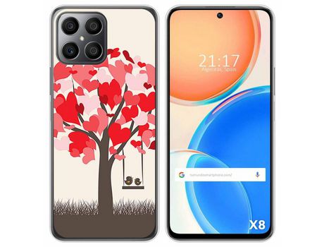 Funda para Huawei Honor X8 TUMUNDOSMARTPHONE Dibujos Pajaritos Multicolor