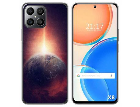 Funda para Huawei Honor X8 TUMUNDOSMARTPHONE Dibujos Tierra Multicolor