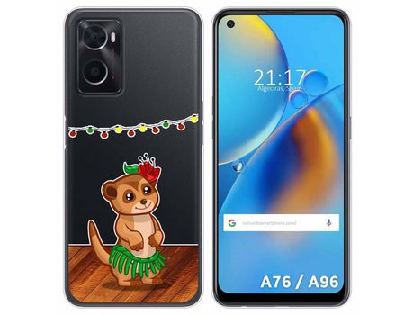 Funda para Oppo A76 / A96 TUMUNDOSMARTPHONE Dibujos Transparente Suricata Multicolor