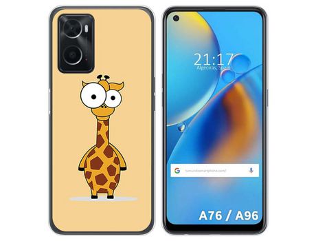 Funda para Oppo A76 / A96 TUMUNDOSMARTPHONE Dibujos Jirafa Multicolor