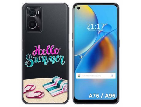 Funda para Oppo A76 / A96 TUMUNDOSMARTPHONE Dibujos Transparente Summer Multicolor