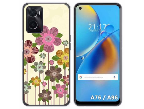 Funda para Oppo A76 / A96 TUMUNDOSMARTPHONE Dibujos Primavera En Flor Multicolor