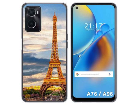 Funda para Oppo A76 / A96 TUMUNDOSMARTPHONE Dibujos Paris Multicolor