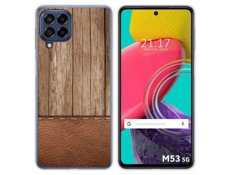 Funda para Samsung Galaxy M53 5G TUMUNDOSMARTPHONE Dibujos Madera 09 Multicolor