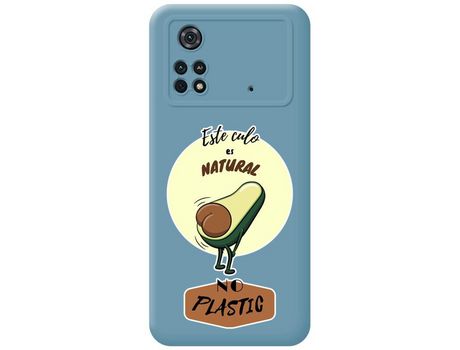 Funda para Xiaomi POCO M4 Pro 4G TUMUNDOSMARTPHONE Silicona Líquida Dibujos Natural Azul
