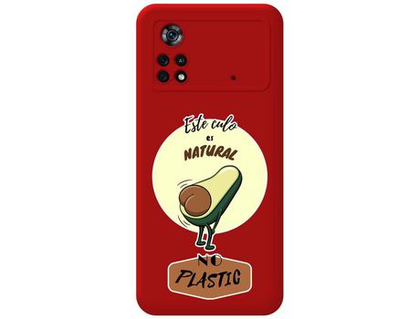Funda para Xiaomi POCO X4 Pro 5G TUMUNDOSMARTPHONE Silicona Líquida Dibujos Natural Rojo