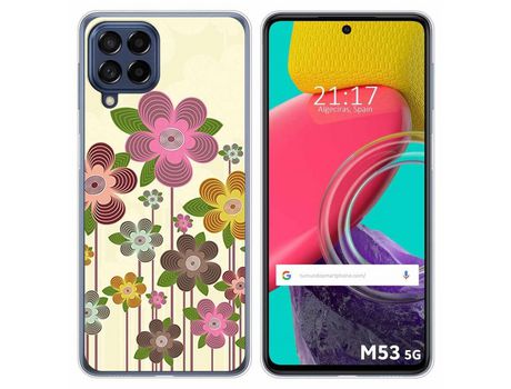 Funda para Samsung Galaxy M53 5G TUMUNDOSMARTPHONE Dibujos Primavera En Flor Multicolor