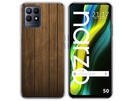 Funda para Realme Narzo 50 TUMUNDOSMARTPHONE Dibujos Madera Multicolor