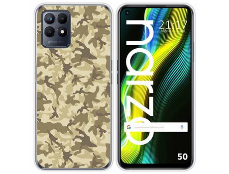 Funda para Realme Narzo 50 TUMUNDOSMARTPHONE Dibujos Sand Camuflaje Multicolor