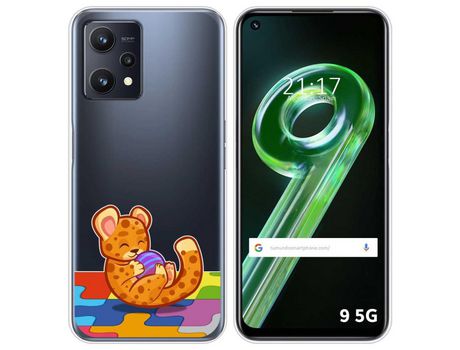 Funda para Realme 9 5G TUMUNDOSMARTPHONE Dibujos Transparente Leopardo Multicolor