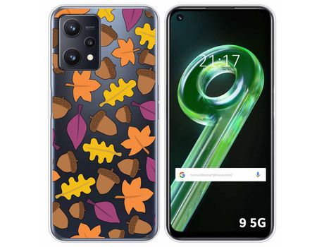 Funda para Realme 9 5G TUMUNDOSMARTPHONE Dibujos Transparente Otoño Multicolor