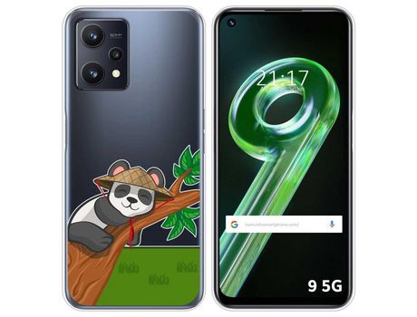Funda para Realme 9 5G TUMUNDOSMARTPHONE Dibujos Transparente Panda Multicolor