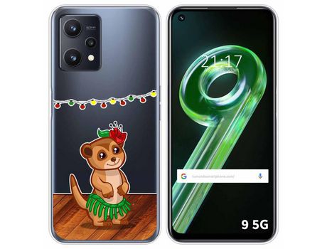Funda para Realme 9 5G TUMUNDOSMARTPHONE Dibujos Transparente Suricata Multicolor