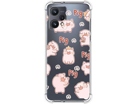 Funda para Realme 9 5G TUMUNDOSMARTPHONE Dibujos Antigolpes Cerdos Multicolor