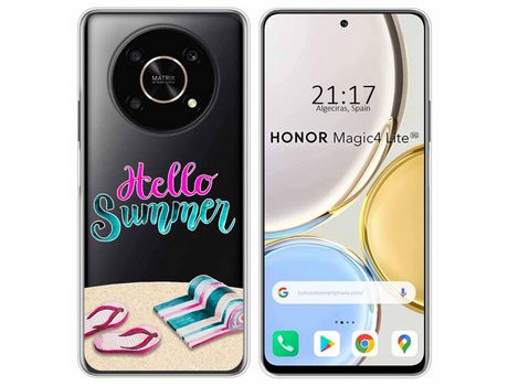 Funda para Huawei Honor Magic 4 Lite TUMUNDOSMARTPHONE Dibujos Transparente Summer Multicolor