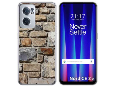 Funda para Oneplus Nord CE 2 5G TUMUNDOSMARTPHONE Dibujos Ladrillo 03 Multicolor