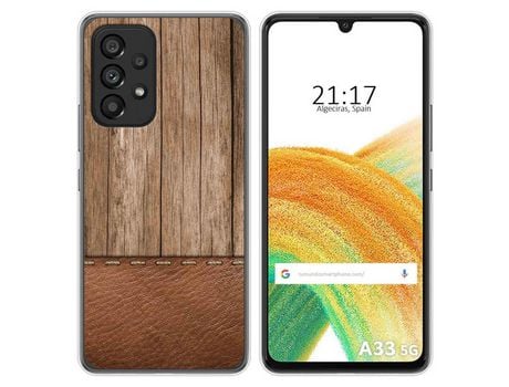 Funda para Samsung Galaxy A33 5G TUMUNDOSMARTPHONE Dibujos Madera 09 Multicolor