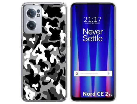 Funda para Oneplus Nord CE 2 5G TUMUNDOSMARTPHONE Dibujos Snow Camuflaje Multicolor