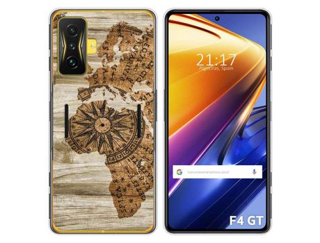 Funda para Xiaomi Poco F4 GT 5G TUMUNDOSMARTPHONE Dibujos Madera 07 Multicolor