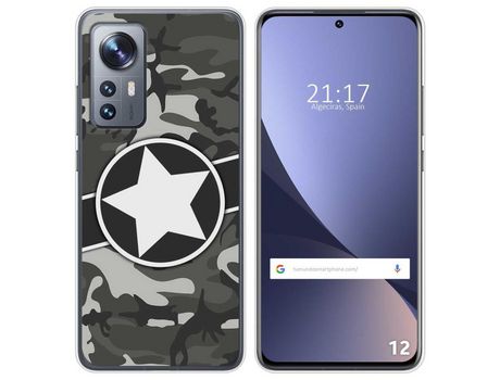 Funda para Xiaomi 12 / 12X 5G TUMUNDOSMARTPHONE Dibujos Camuflaje 02 Multicolor