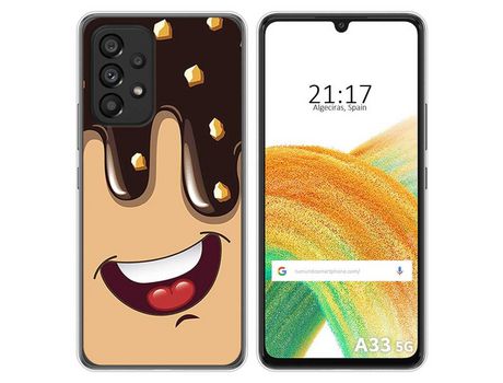 Funda para Samsung Galaxy A33 5G TUMUNDOSMARTPHONE Dibujos Helado Chocolate Multicolor