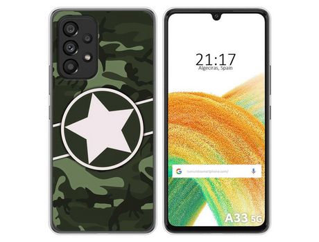 Funda para Samsung Galaxy A33 5G TUMUNDOSMARTPHONE Dibujos Camuflaje 01 Multicolor