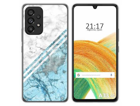 Funda para Samsung Galaxy A33 5G TUMUNDOSMARTPHONE Dibujos Mármol 02 Multicolor